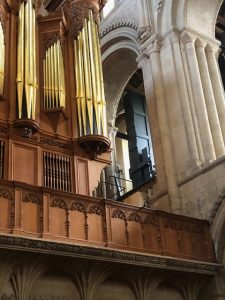 An organ ladder and safety rail for Norwich Cathedral
