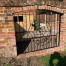 Decorative iron garden panel