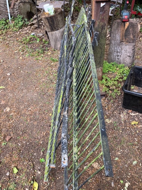 Repaired damaged railings on the Gunton Estate
