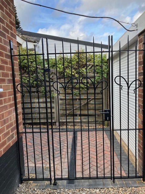 Simple modern garden gates
