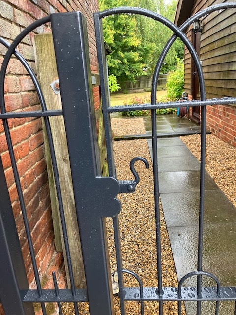Simple stylish garden gate