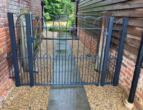 Simple stylish garden gate